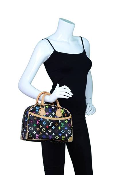 lv trouville multicolor black|LOUIS VUITTON Trouville Multicolor Monogram Canvas Satchel .